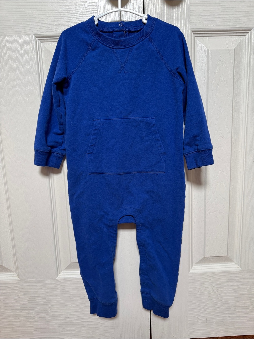 Primary Baby sweatshirt romper Royal Blue One-Piece 18-24 months